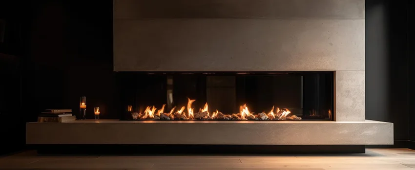Gas Fireplace Ember Bed Design Services in Barnstable, Massachusetts