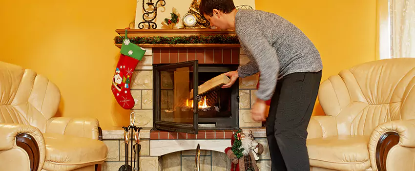 Rusted Metal Fireplace Restoration in Barnstable, Massachusetts